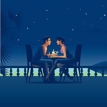 Proposal under the sky